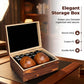 Natural Wood Cup Set with Reusable Stones