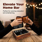 Natural Wood Cup Set with Reusable Stones