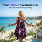 👗 LIMITED-TIME 50% OFF! 💥 Elegant Gradient Print Sleeveless Dress – Asymmetrical Hem, O-Ring Straps, Flowy ✨