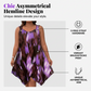 👗 LIMITED-TIME 50% OFF! 💥 Elegant Gradient Print Sleeveless Dress – Asymmetrical Hem, O-Ring Straps, Flowy ✨