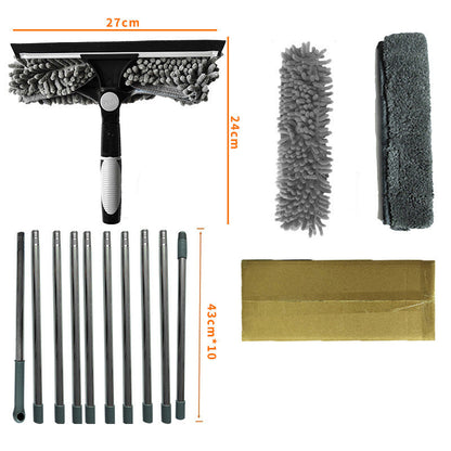 🪶 Lightweight Window Squeegee with Extendable Handle — Easy to Use, Easy to Store