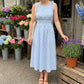 🌈2026 Summer Hot Sale 50% OFF!✨Women’s Off Shoulder Bubble Sleeve Slit Summer Dress – Elegant Holiday & Party Midi Dress