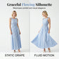 🌈2026 Summer Hot Sale 50% OFF!✨Women’s Off Shoulder Bubble Sleeve Slit Summer Dress – Elegant Holiday & Party Midi Dress
