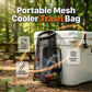 Outdoor Cooler Mesh Trash Bag Attachment