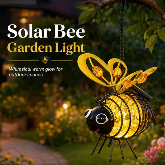 ⏳Time-Limited Special⏰Outdoor Hanging Solar Bee Light - Perfect Gift For Plant Lovers Moms Or Literally Anyone Who Smiles❤️