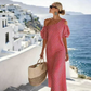 🌸 50% OFF NOW! 🌸Women's Elegant Striped Off Shoulder Dress