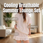 📢📢50% OFF !! ⏰Women's Oversized T-Shirt & Ruffle Skirt 2-Piece Set 🌸 | Breathable Summer Lounge Outfit ☀️ | Soft Fabric, Relaxed Fit 💕 | S-2XL
