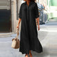 👗 LIMITED-TIME 50% OFF! ✨ Women's Vintage Lapel Neck Long Dress – Asymmetrical Hem, Soft Fabric, Timeless Style 🌸