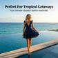 Women Summer V Neck Sleeveless Ruffle Mini Dress Solid Color Tiered Vest Dress