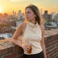 Women's Elegant Knit Halter Neck Top