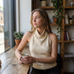 Women's Elegant Knit Halter Neck Top