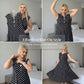 👗 50% OFF NOW! ⚫ Women's Plus Size Polka Dot Sleeveless Midi Dress – Flowy & lightweight – Perfect for summer, beach or casual chic – comfortable and flattering 🌸✨