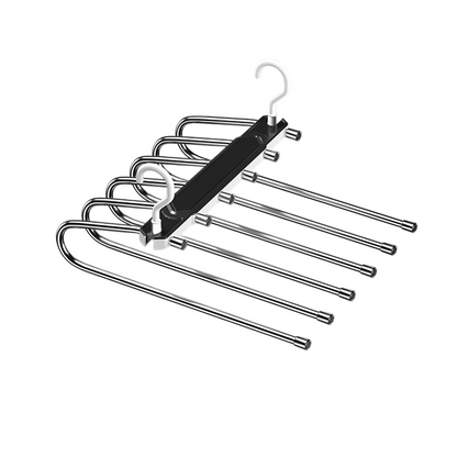 🗄️ Double Your Closet! ✨ Multi-Layer Space-Saving Pants Hanger. 👖