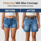 🌸Summer Special Limited Time Discount💐 Stretchy Mid-Rise Bermuda Shorts – Cargo Pockets & All-Day Comfort
