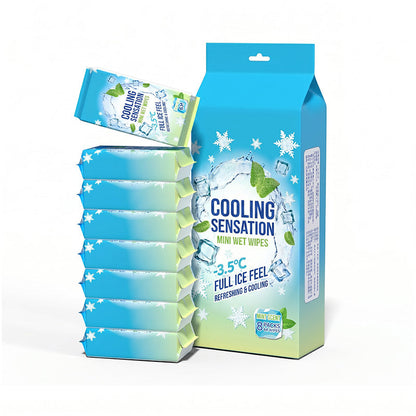 🧻❄️ 50% OFF – Portable Instant Cooling Wet Wipes – Chill Your Skin in Seconds! | Freshen Up Anytime, Anywhere | Summer Lifesaver ✨