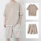👕🩳 Men's Waffle Knit T-Shirt & Shorts Set – 50% OFF! Textured waffle fabric, breathable, relaxed fit – your new summer favorite. 🔥☀️