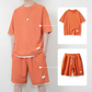 👕🩳 Men's Waffle Knit T-Shirt & Shorts Set – 50% OFF! Textured waffle fabric, breathable, relaxed fit – your new summer favorite. 🔥☀️