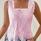 🌸 50% OFF NOW! 🌸Women's Elegant Square Neck Lace Tank Top