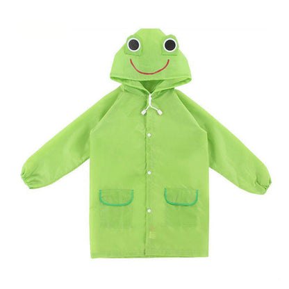 🐸 52% OFF! Kids Frog-Style Rain Poncho ☔– Waterproof, Lightweight & Backpack-Friendly