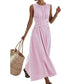 ✨🔄 LIMITED TIME 50% OFF! 🎀Striped Sleeveless Dress – Classic stripes & flattering drape – Effortless elegance for any occasion.