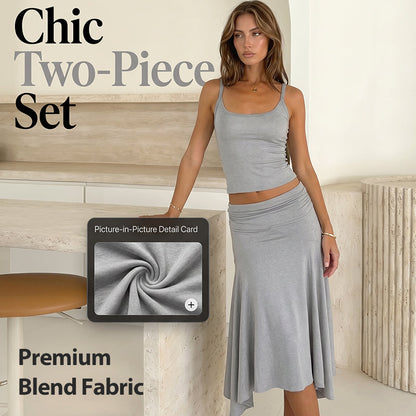 🌸 50% OFF NOW! 🌸Chic Two-Piece Set – Flattering Silhouette, Premium Soft Fabric, Day-to-Night Versatile Style 👗✨