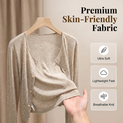 🌸 50% OFF NOW! 🌸Women Thin Cropped Cardigan Button Front Summer Shawl for Slip Dress