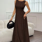 👗 50% OFF NOW! ✨ Women's Sleeveless Pleated Maxi Dress – Flattering A-line – 94K+ sold, perfect for summer or special occasions 🌸🌿☀️