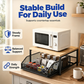 🏠2-Tier Kitchen Microwave Stand with Slide-Out Storage Drawer