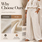 Women Cold Shoulder Halter Neck Top and Wide Leg Pants Set