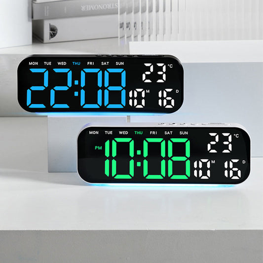 📢📢55% OFF !! ⏰⌚️LED Display Digital Alarm Clock with Date Temp Weekday
