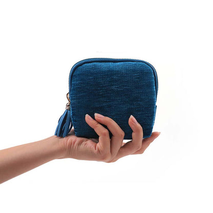 📢📢 50% OFF !! ⏰ Mini Travel Jewellery Bag with Zip – Compact, Portable & Perfect for Rings, Earrings & Necklaces ✨