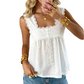 📢📢50% OFF !! ⏰Women's Vintage Square Neck Sleeveless Top