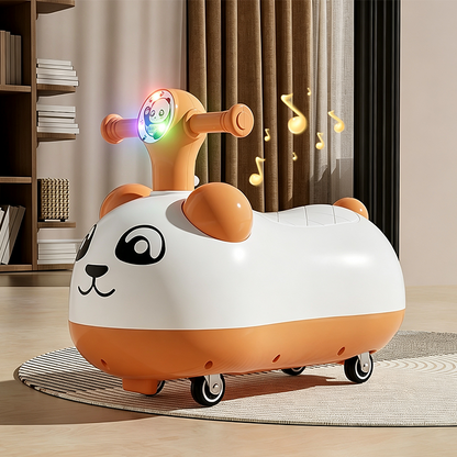 🐼50% OFF!🛴Panda Baby Ride-On Sliding Car with Music and Lights