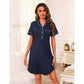 ☁️ Roomy Short Sleeve Nightdress — Ultra-Soft Stretch Fabric | Breathable | Never Tight or Constricting