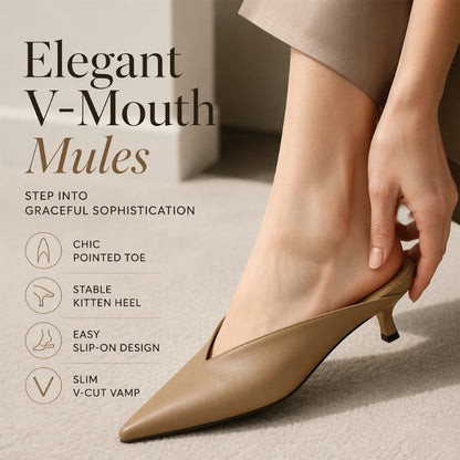 📢📢50% OFF !! ⏰Women's Elegant Pointed Toe Mules