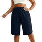 📢📢50% OFF !! ⏰Women's Casual Wide-Leg Knee-Length Shorts