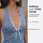 Women's Summer Halter Denim Mini Dress