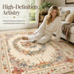 📢📢50% OFF !! ⏰Easy-Care Floral Area Rug