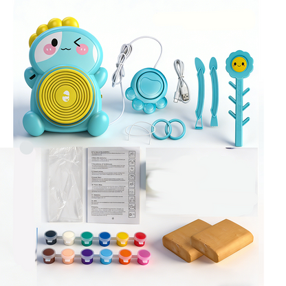 🔥Limited-time 50% OFF🎁Kids Electric Pottery Wheel DIY Clay Craft Kit🏺🪐
