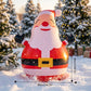 150cm Inflatable Santa Claus Tumbler with LED Light Christmas Outdoor Party Decoration
