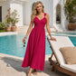 Women's Sleeveless Strap Empire Waist Maxi Dress