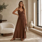 Women's Sleeveless Strap Empire Waist Maxi Dress
