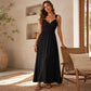 Women's Sleeveless Strap Empire Waist Maxi Dress