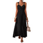 Women's Sleeveless Strap Empire Waist Maxi Dress