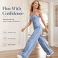 👗💙 Women's Spaghetti Strap Wide Leg Denim Jumpsuit – 50% OFF! Effortless style, wide-leg comfort, classic denim – your new warm-weather favorite. ☁️☀️