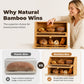 Bamboo Double-Layer Bread Storage Box