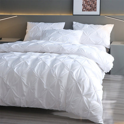 🛏️ 50% OFF NOW! 🌿 3-Piece Pintuck Pleated Duvet Cover Set – Elegant pleats, soft fabric & complete set – Perfect for a refined bedroom makeover ✨