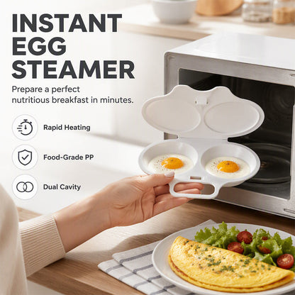 Microwave Egg Poacher with Lid & Handle