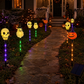 Waterproof Halloween Pumpkin Stake Lights 