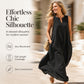 Women's Sleeveless V-Neck Wide-Leg Jumpsuit with Pockets